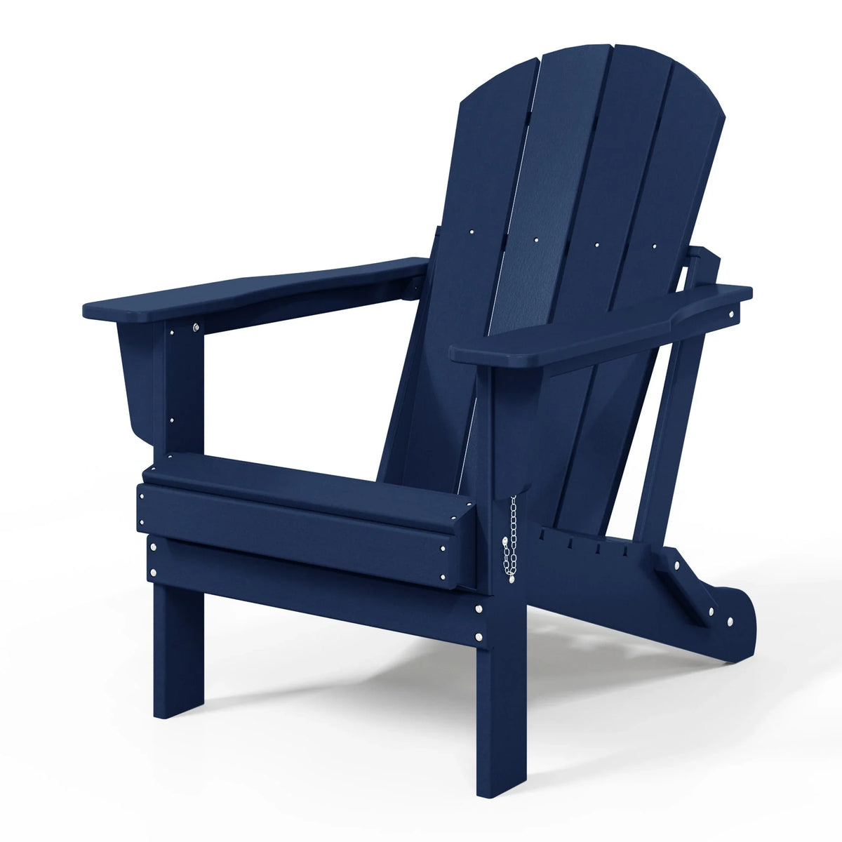 Chaise Adirondack pliante d'extérieur tout temps Polytrends Laguna résistante à la décoloration pour patio