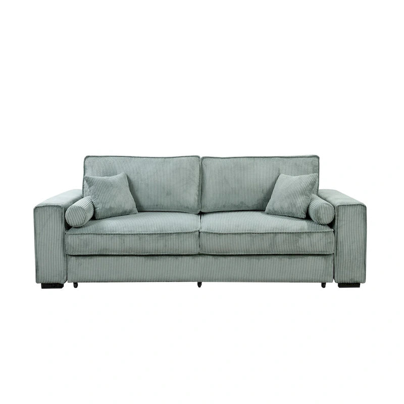 Roomfitters Grand canapé-lit avec rangement, mobilier de canapé moderne à 3 places, canapé rembourré pour petits espaces