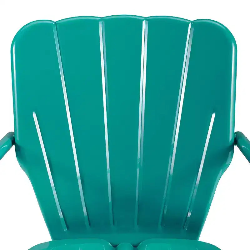 Lot de 2 chaises d'extérieur Ridgeland – Brillant turquoise – Crosley