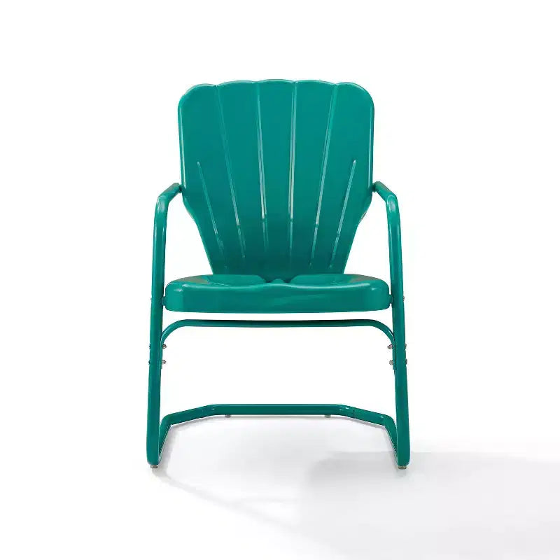 Lot de 2 chaises d'extérieur Ridgeland – Brillant turquoise – Crosley