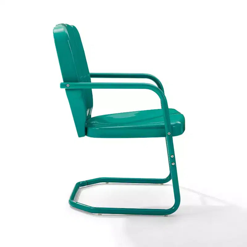 Lot de 2 chaises d'extérieur Ridgeland – Brillant turquoise – Crosley