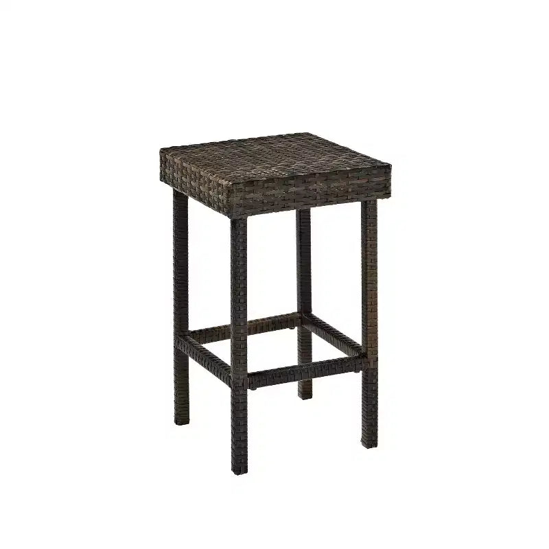 Ensemble de salle à manger Palm Harbor 5 pièces en osier de hauteur comptoir d'extérieur – Marron – Crosley : Cadre en acier, résistant aux UV, sans coussin