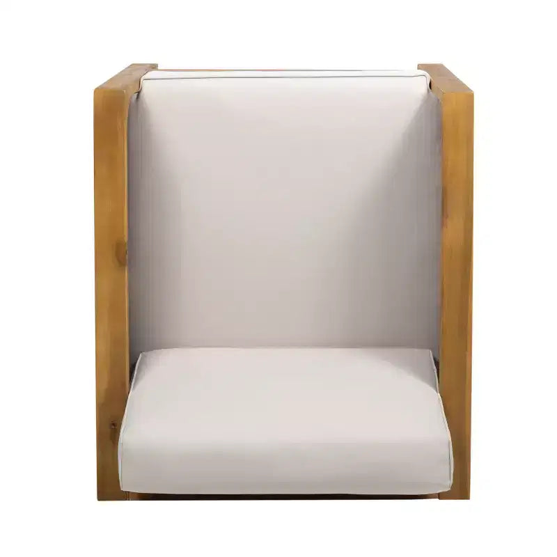Linwood, lot de 2 fauteuils de jardin en bois d'acacia avec accents en osier - Teck/Brun/Beige - Christopher Knight Home