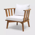 Solano Acacia Wood Club Chair: Weather-Resistant Patio Seating - Christopher Knight Home