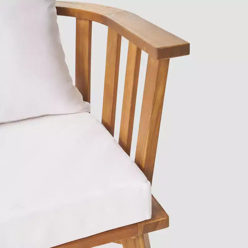 Fauteuil de jardin Solano en bois d'acacia : Mobilier de patio résistant aux intempéries - Christopher Knight Home