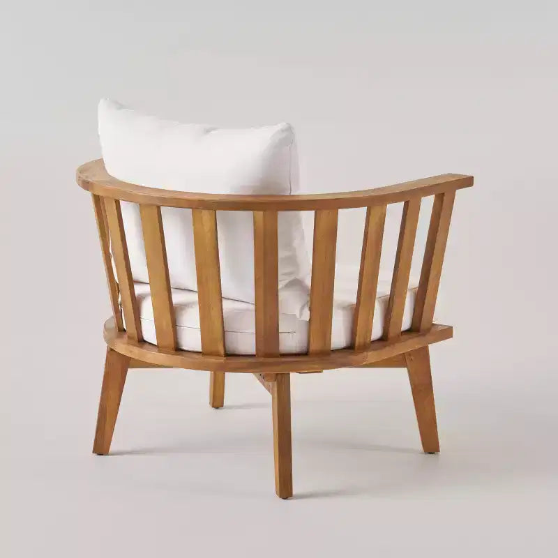 Fauteuil de jardin Solano en bois d'acacia : Mobilier de patio résistant aux intempéries - Christopher Knight Home