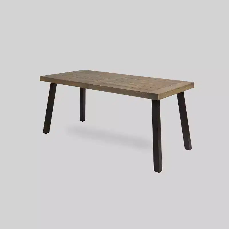 Ensemble de salle à manger 7 pièces en bois d'acacia Della-Hermosa - Gris - Christopher Knight Home