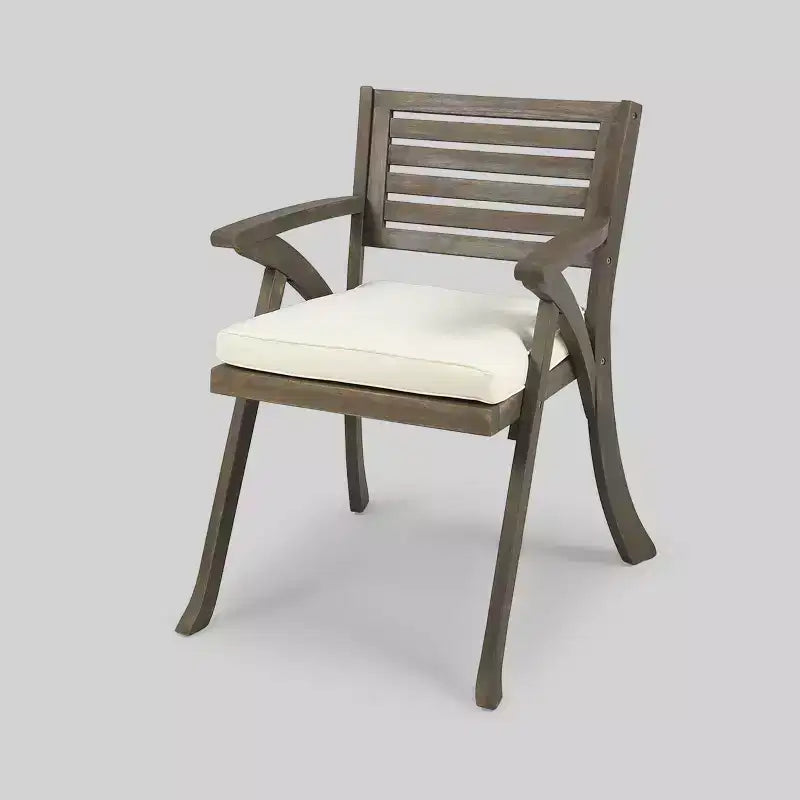 Ensemble de salle à manger 7 pièces en bois d'acacia Della-Hermosa - Gris - Christopher Knight Home