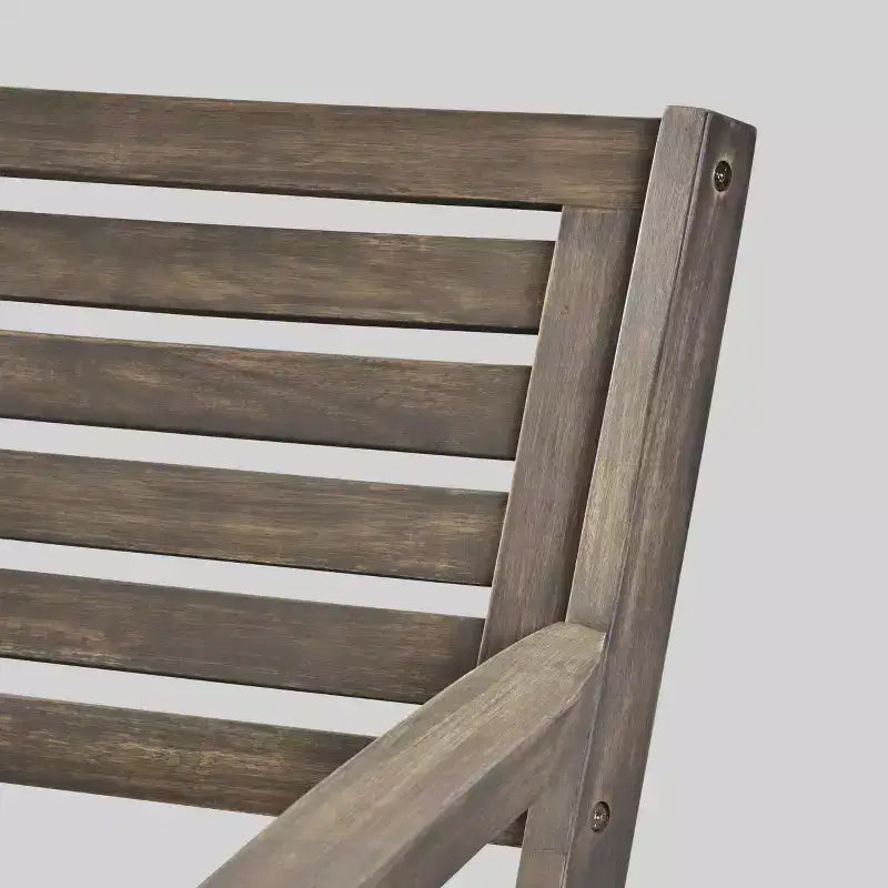 Ensemble de salle à manger 7 pièces en bois d'acacia Della-Hermosa - Gris - Christopher Knight Home