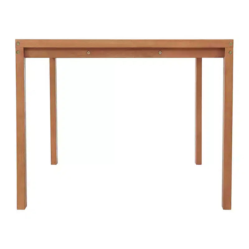 Ensemble de salle à manger d'extérieur 5 pièces en bois d'eucalyptus Weston - Naturel - Alaterre Furniture : Résistant aux intempéries, 4 places