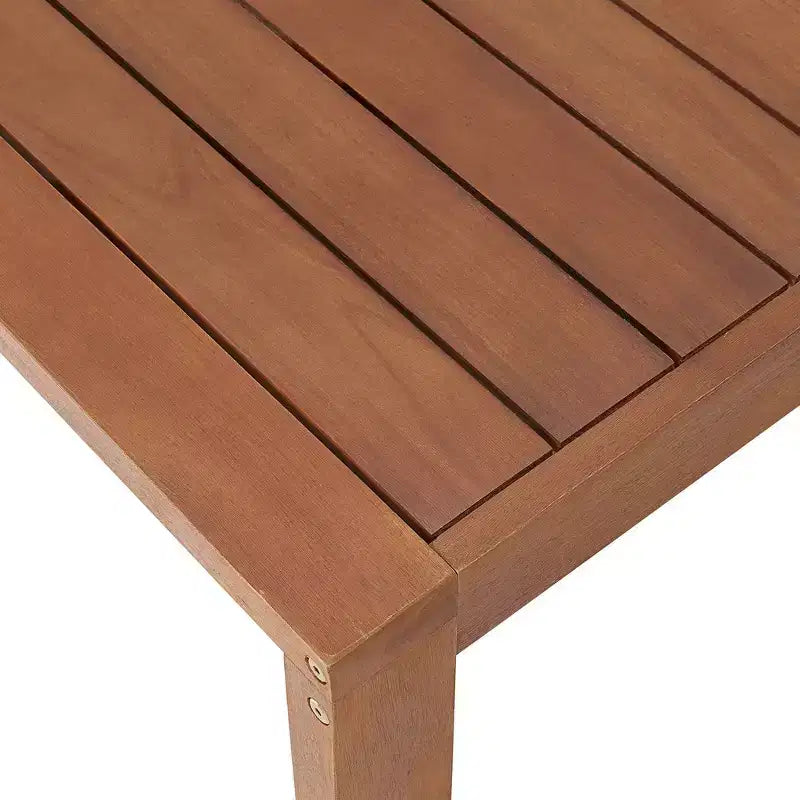 Ensemble de salle à manger d'extérieur 5 pièces en bois d'eucalyptus Weston - Naturel - Alaterre Furniture : Résistant aux intempéries, 4 places
