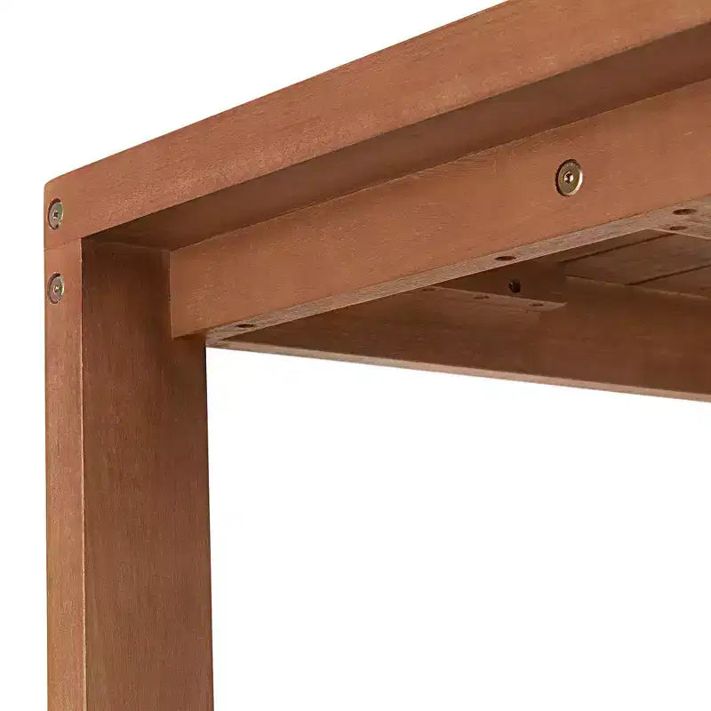 Ensemble de salle à manger d'extérieur 5 pièces en bois d'eucalyptus Weston - Naturel - Alaterre Furniture : Résistant aux intempéries, 4 places