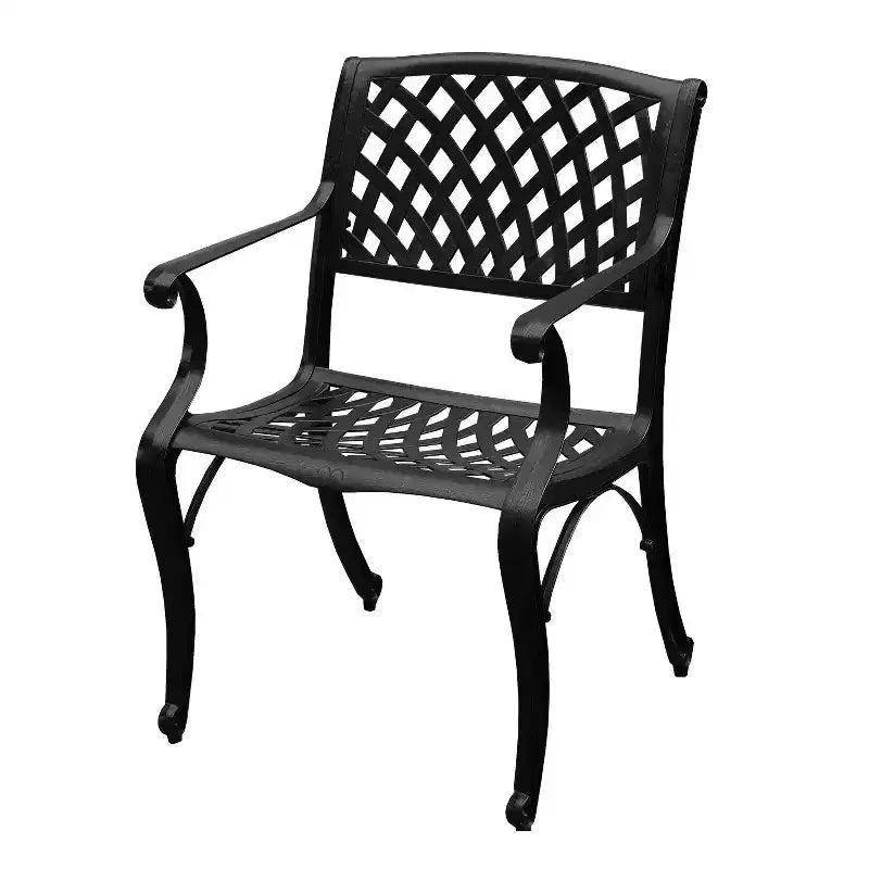 Ensemble de salle à manger d'extérieur 5 pièces : Table et chaises en aluminium résistant aux UV - Oakland Living