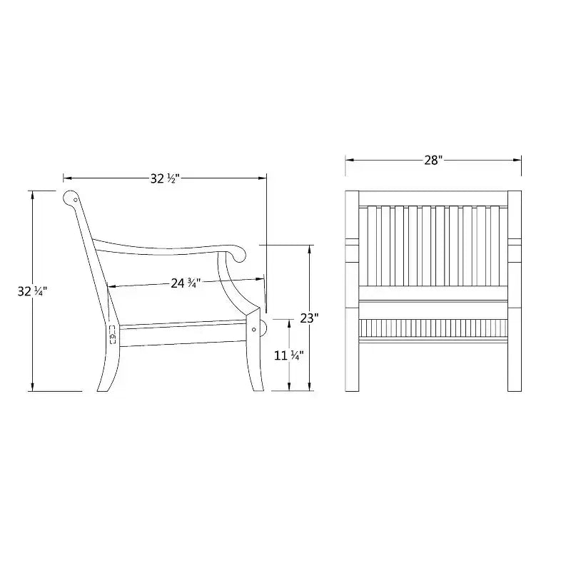 Fauteuil de jardin Sonoma Lane Rockport en bois de teck avec coussins zippés beiges - Résistant aux intempéries
