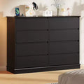 Armoire de rangement à 8 tiroirs, commode à tiroirs profonds, grand placard à plateau large pour salon, couloir, chambre d'enfants