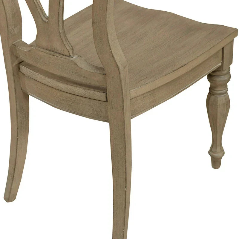 Chaise d'appoint à dossier droit Splat de Magnolia Manor (lot de 2)