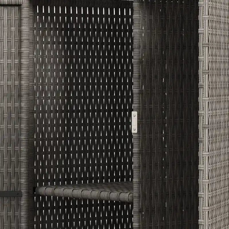 Armoire de rangement extérieure en osier, armoire de rangement pour serviettes de piscine