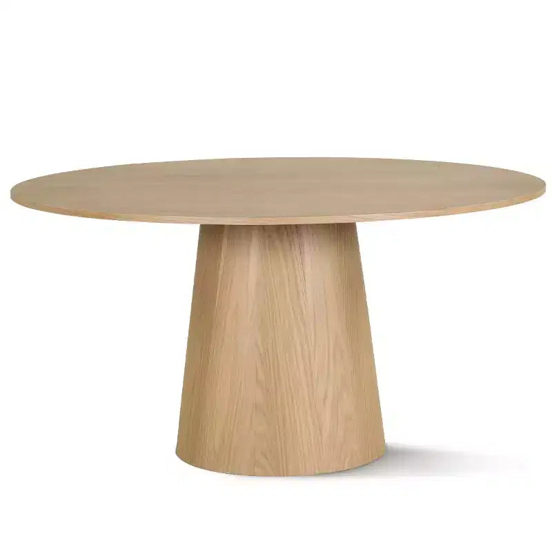 Ensemble de salle à manger moderne pour 6 personnes, table à manger ronde avec pied central, chaises de salle à manger pivotantes à roulettes, tissu chenille texturé - Panipeachy