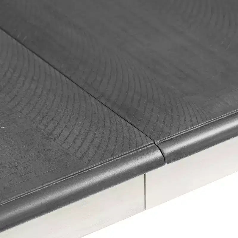 Ensemble de salle à manger extensible de style ferme pour 6 personnes, table rectangulaire et 6 chaises rembourrées