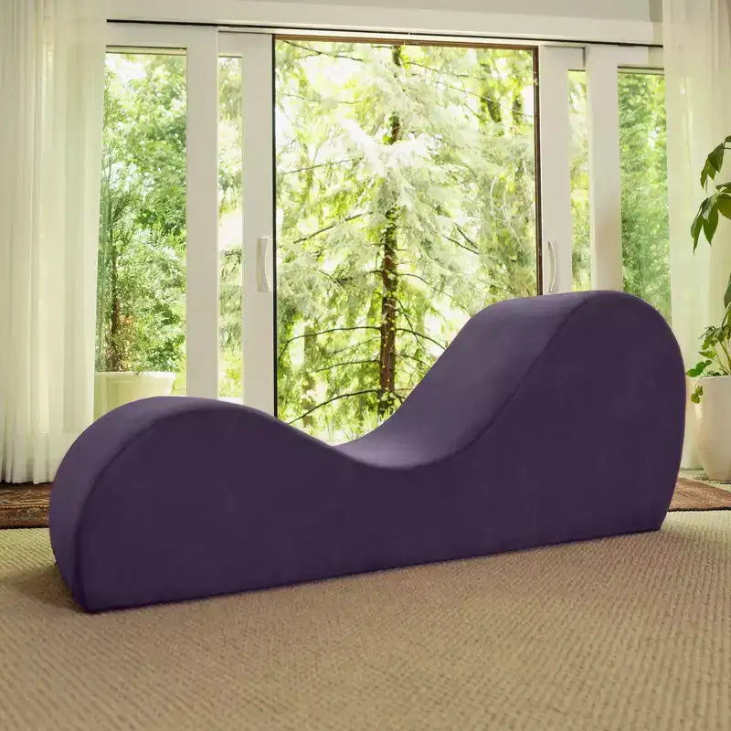Avana Sleek Chaise Longue pour le yoga – Fabriquée aux États-Unis – Idéale pour les étirements, la relaxation, l'exercice et plus encore, 60D x 18W x 26H pouces, Gris clair
