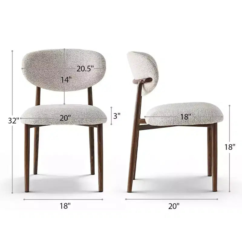 Lot de 4 chaises de salle à manger modernes rembourrées avec dossier incurvé, chaises d'appoint sans accoudoirs à cadre en fer pour salle à manger, cuisine-Panipeachy