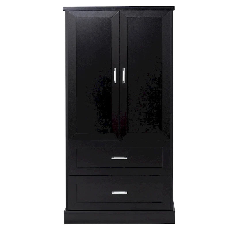 Meuble haut de salle de bain, Meuble avec deux portes et tiroirs, Étagère réglable, Panneau MDF