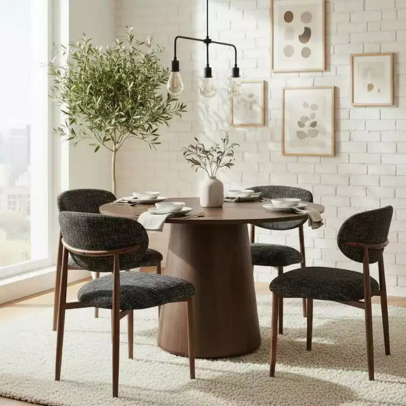 Lot de 4 chaises de salle à manger modernes rembourrées avec dossier incurvé, chaises d'appoint sans accoudoirs à cadre en fer pour salle à manger, cuisine-Panipeachy