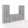 Ensemble buffet et garde-manger 3 pièces Tara aspect vieilli - Crosley