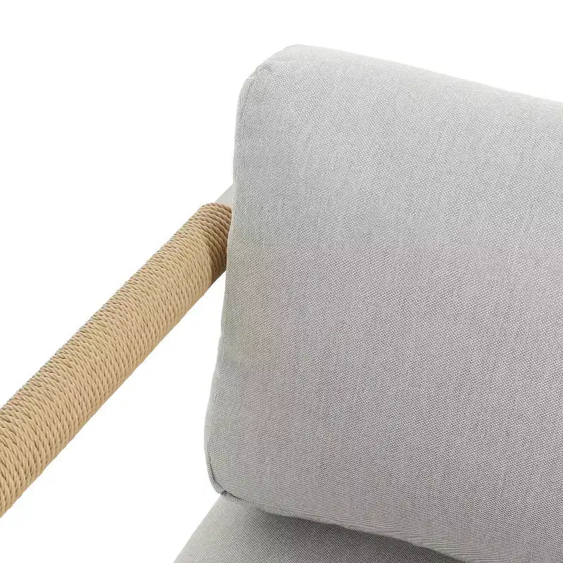Christopher Knight Home Chaise Wevin en aluminium avec coussins, Gris clair