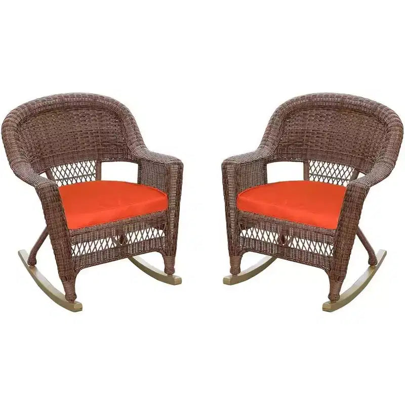 Chaise HomeStock Rocker Classic Comfort avec coussin – Lot de 2