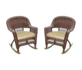 HomeStock Rocker Classic Comfort Chair With Cushion - Set Of 2