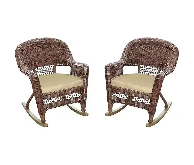 HomeStock Rocker Classic Comfort Chair With Cushion - Set Of 2