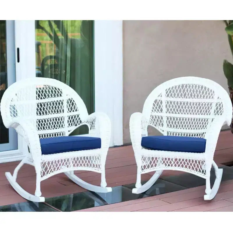HomeStock Honey Coastal Craftsman Chaise Ensemble de 2 avec coussins