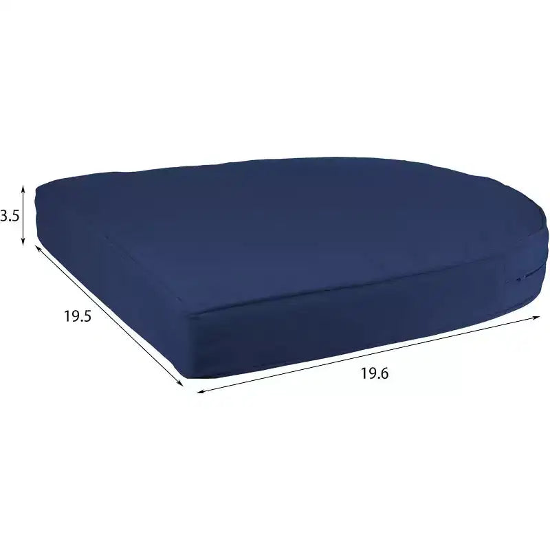 HomeStock Honey Coastal Craftsman Chaise Ensemble de 2 avec coussins