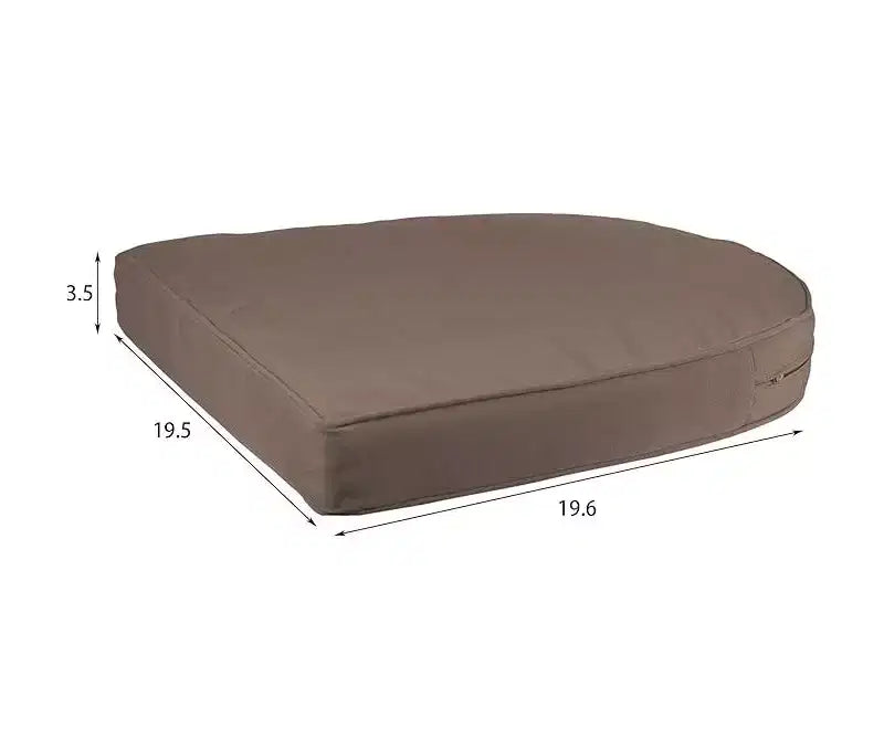 HomeStock Honey Coastal Craftsman Chaise Ensemble de 2 avec coussins