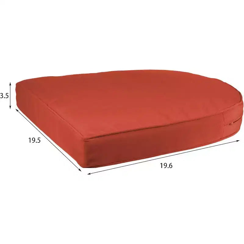 HomeStock Honey Coastal Craftsman Chaise Ensemble de 2 avec coussins