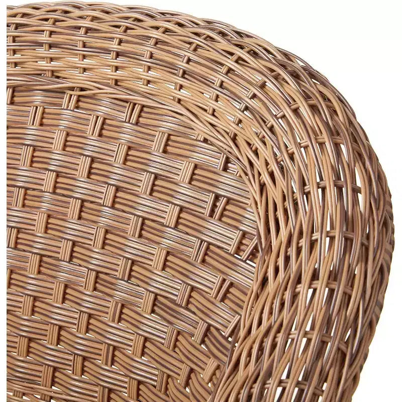 HomeStock Honey Coastal Craftsman Chaise Ensemble de 2 avec coussins