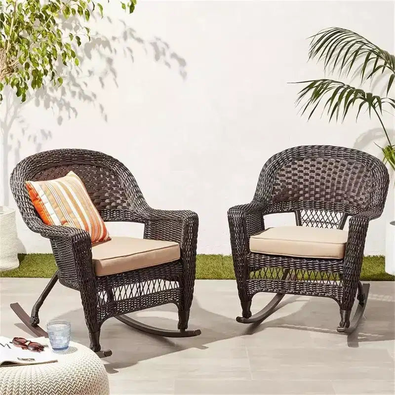 HomeStock Lot de 2 chaises contemporaines chics avec coussin et pieds chromés
