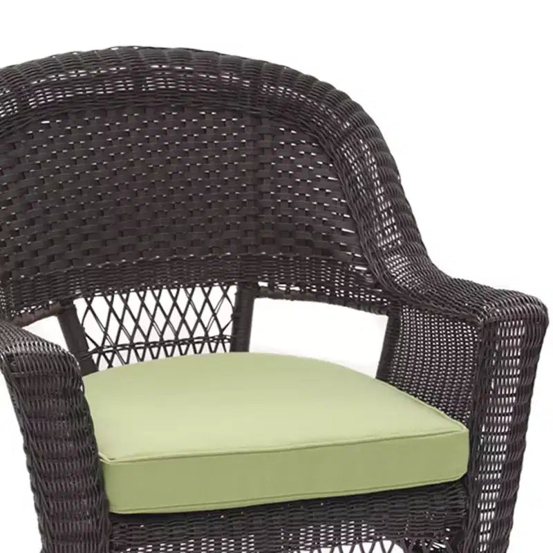 Chaises en osier HomeStock avec coussin - Lot de 2