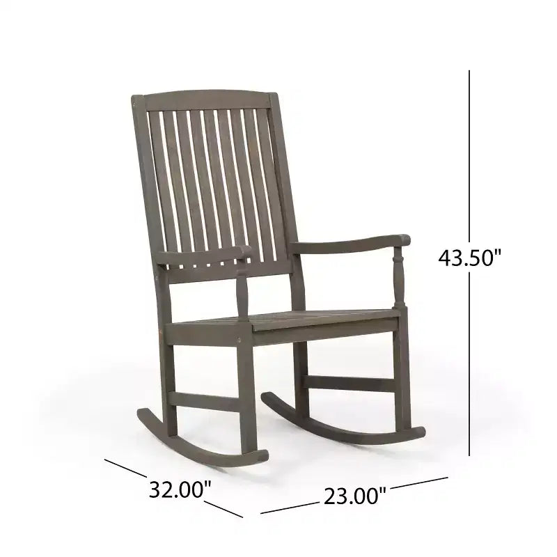 Christopher Knight Home Arcadia Fauteuil à bascule d'extérieur en bois d'acacia