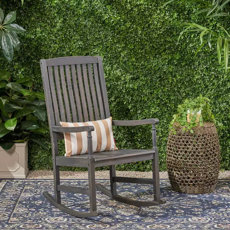 Christopher Knight Home Arcadia Fauteuil à bascule d'extérieur en bois d'acacia