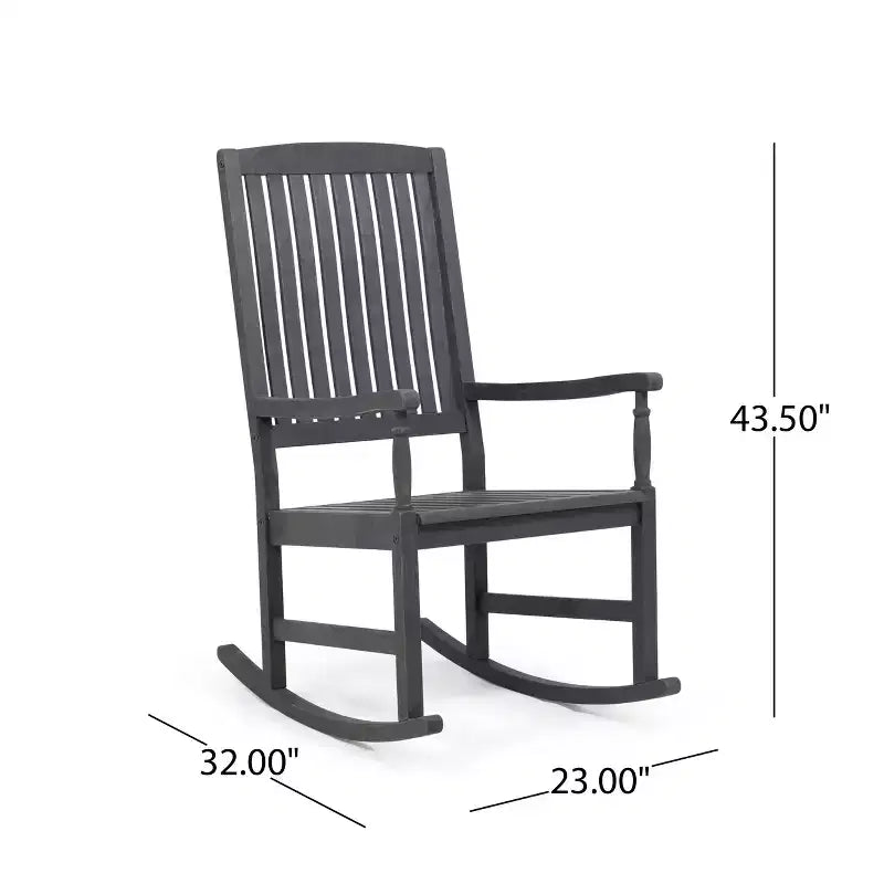 Christopher Knight Home Arcadia Fauteuil à bascule d'extérieur en bois d'acacia