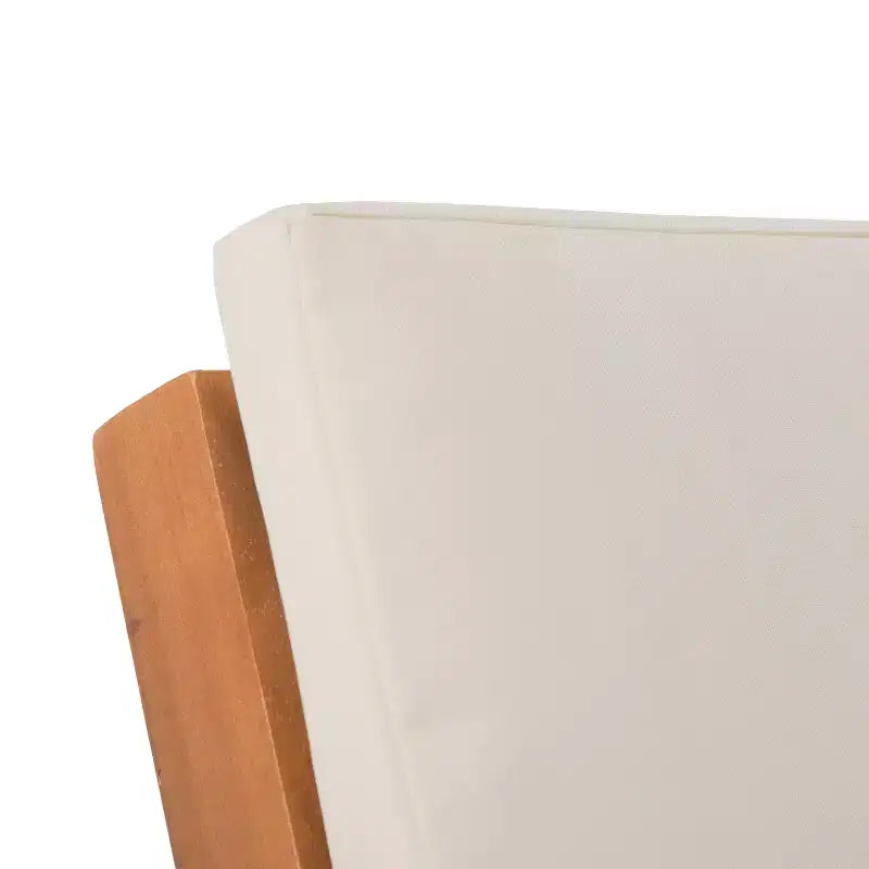 GDFStudio Avacyn Chaises de club d'extérieur en bois d'acacia avec coussins (Lot de 2)