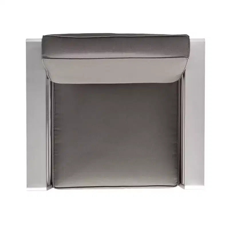 Christopher Knight Home Cape Coral Fauteuil de club d'extérieur en aluminium avec coussins, Argent/Kaki