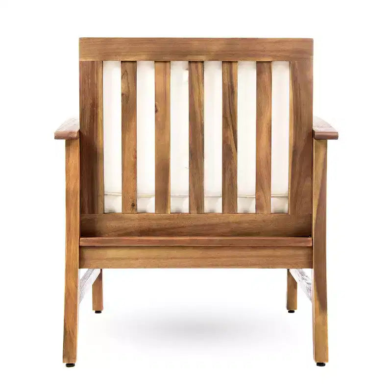 Christopher Knight Home Abena Fauteuils de jardin en bois d'acacia avec coussins (lot de 2)