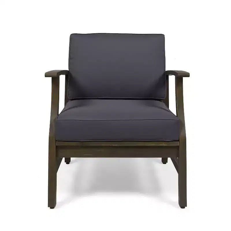 Christopher Knight Home Abena Fauteuils de jardin en bois d'acacia avec coussins (lot de 2)