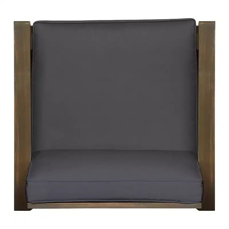 Christopher Knight Home Abena Fauteuils de jardin en bois d'acacia avec coussins (lot de 2)