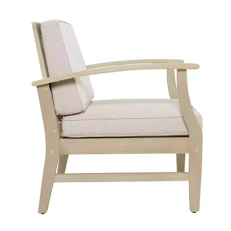 Christopher Knight Home Abena Fauteuils de jardin en bois d'acacia avec coussins (lot de 2)