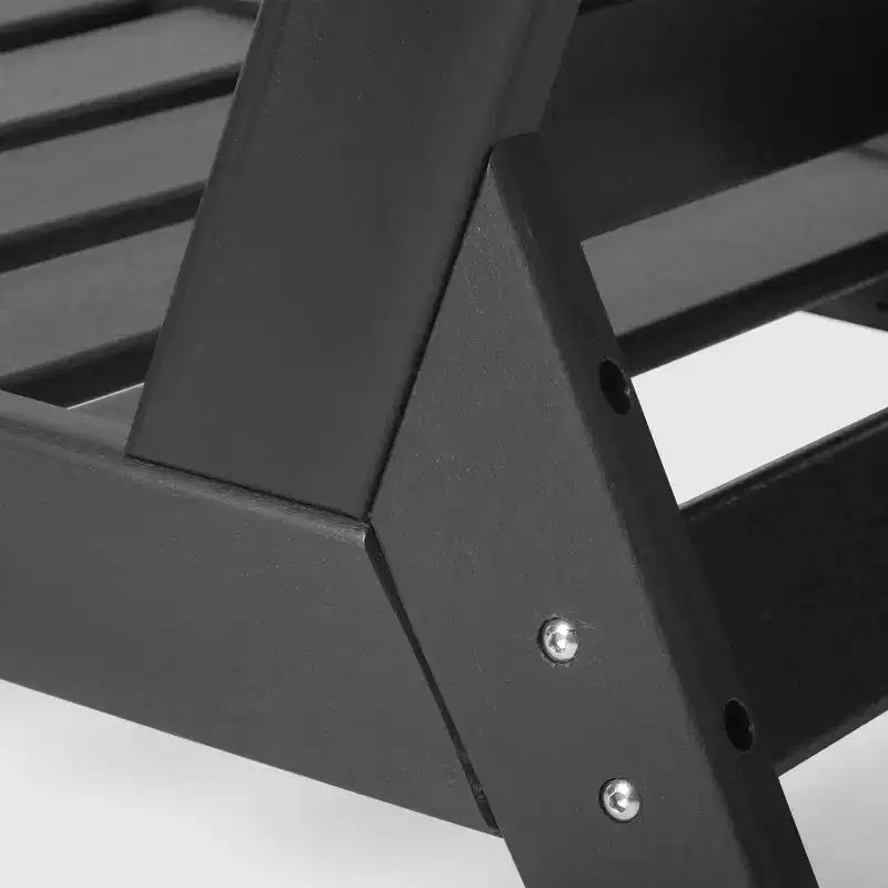 Chaise de coin à dossier profond WestinTrends Avalon en PEHD pour patio extérieur avec accoudoir gauche