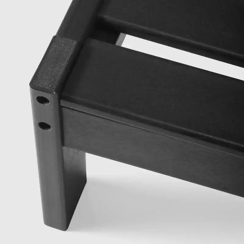 Chaise de coin à dossier profond WestinTrends Avalon en PEHD pour patio extérieur avec accoudoir gauche